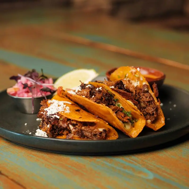 Delicious Birria Quesadilla at The Three Amigos in Edmonton, AB