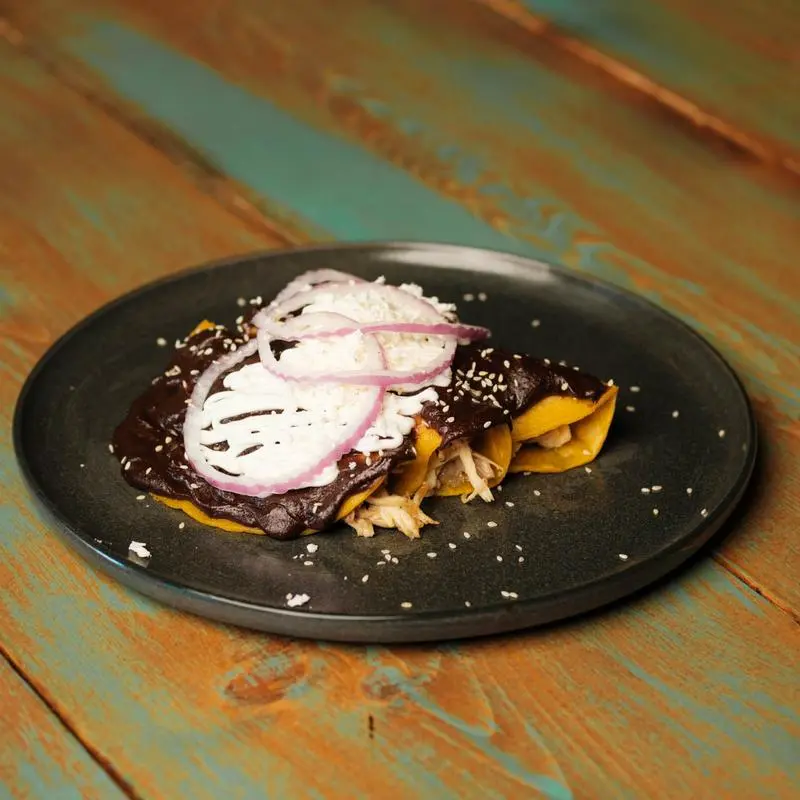 Delicious Enchiladas Clásicas at The Three Amigos in Edmonton, AB