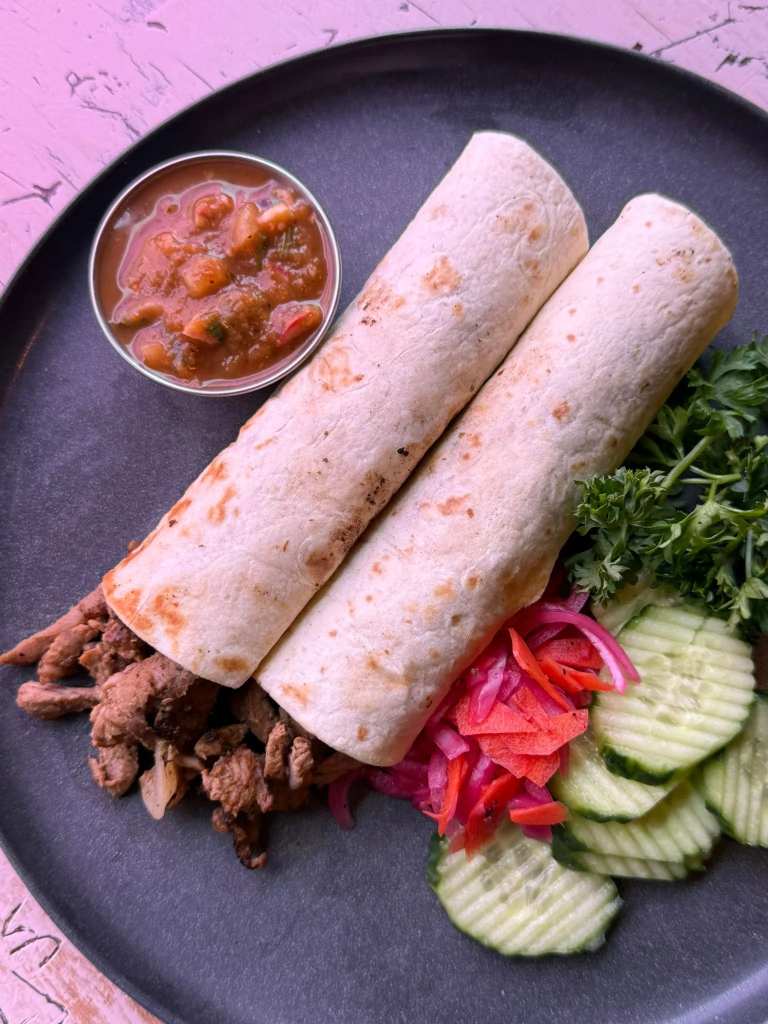 Delicious Tacos Arabe at The Three Amigos in Edmonton, AB